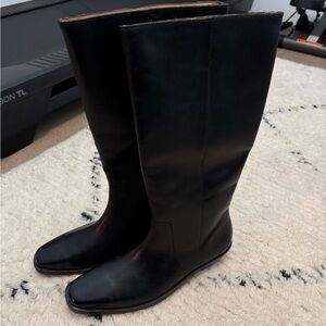 NWOT Madewell Knee High Boot- black size 10